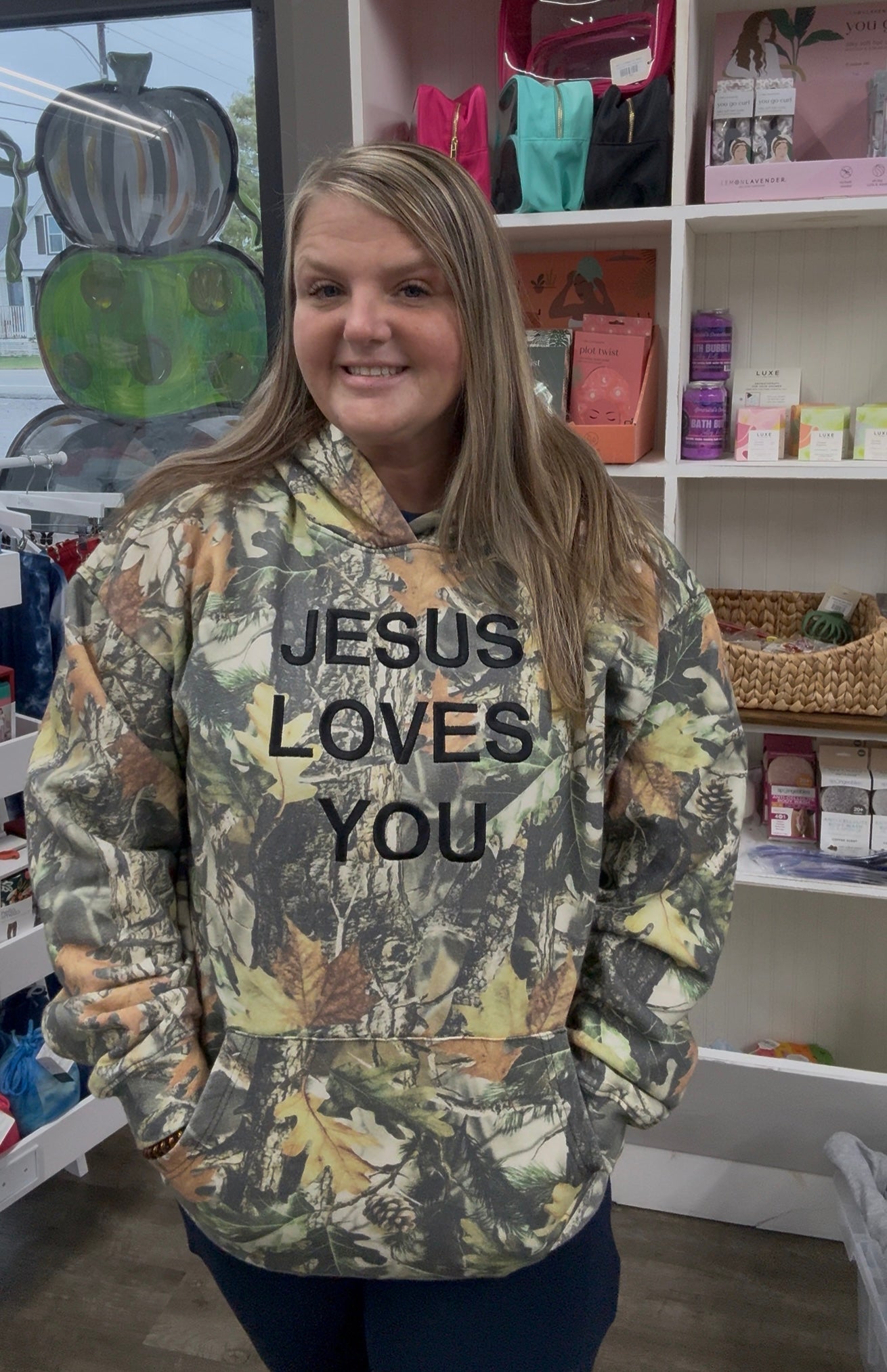 Jesus Loves You Camo Hoodie