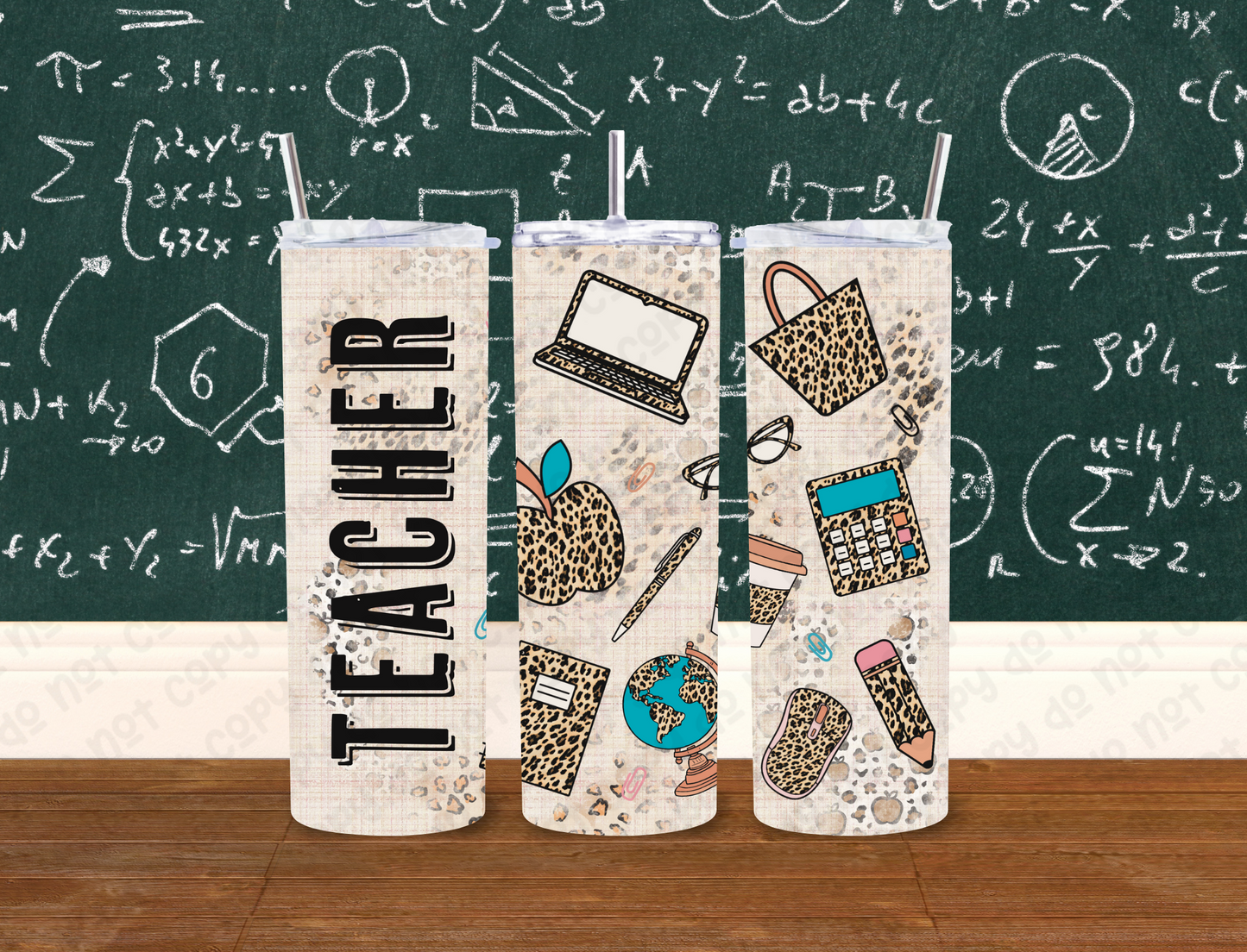 Leopard Print Teacher 20 oz Tumbler