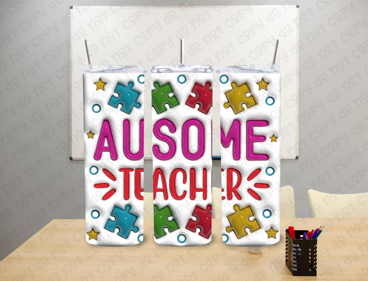 Ausome Teacher 20 oz Tumbler