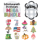 Door hanger - Interchangeable - MEGA BUNDLE - 12 Seasonal Attachments included