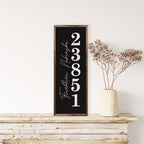 Vertical Personalized City State Zip