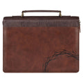 Bible Cover Classic Brown Crown of Thorns/Amazing G Isa 53:5