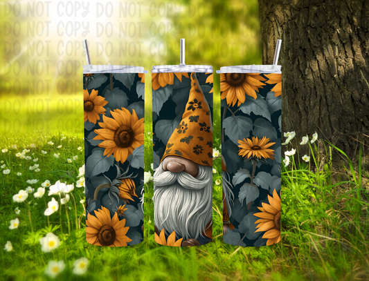 Sunflower Gnome 20 oz Tumbler