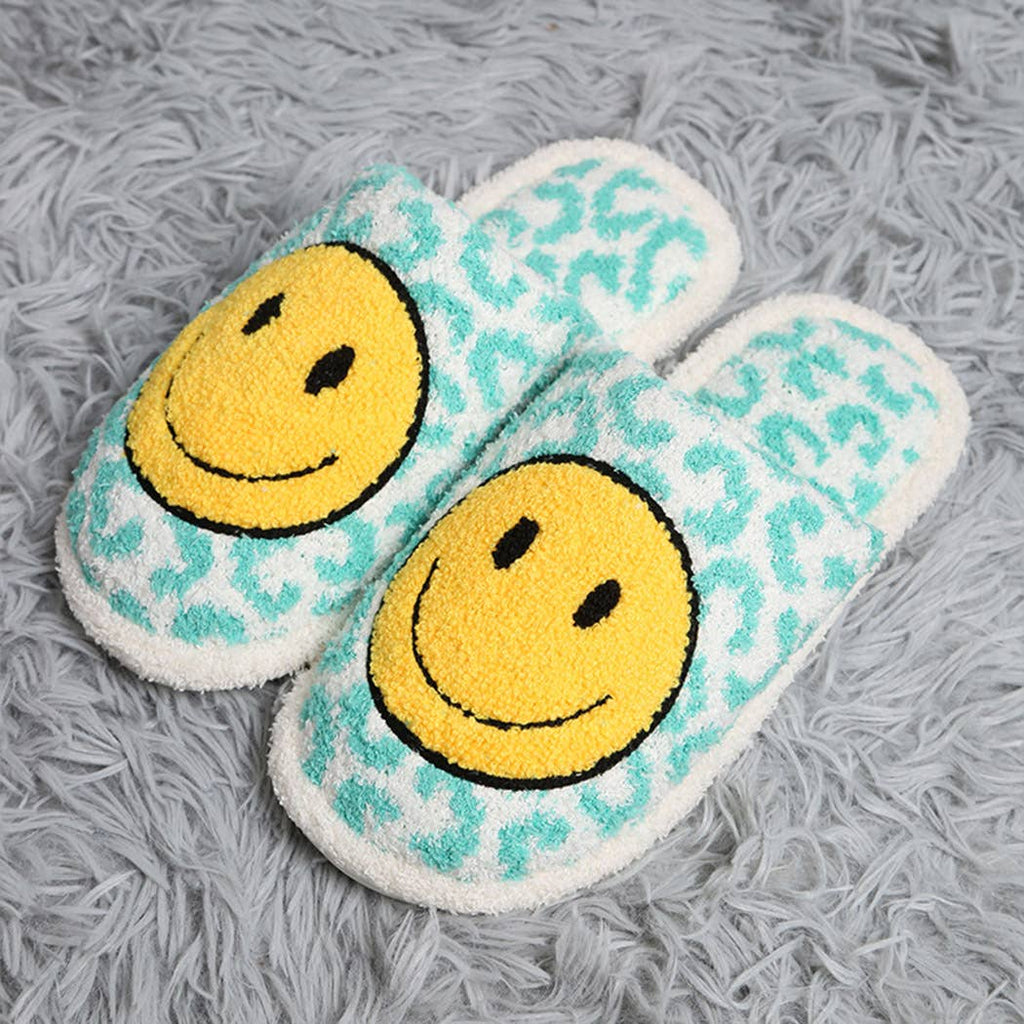 Leopard Happy Face Luxury Soft Slipper