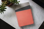 NIV Application Bible Leathersoft Coral Gray Red Letter