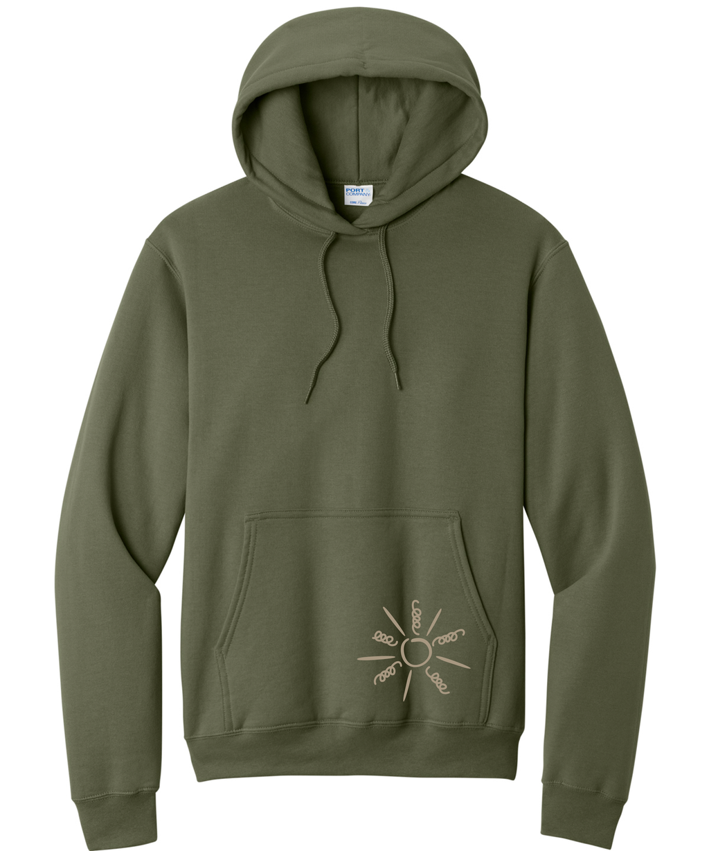 RAE OF SUNSHINE OLIVE HOODIE