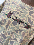 Flying Mallard Embroidered Camo (tee or hat)