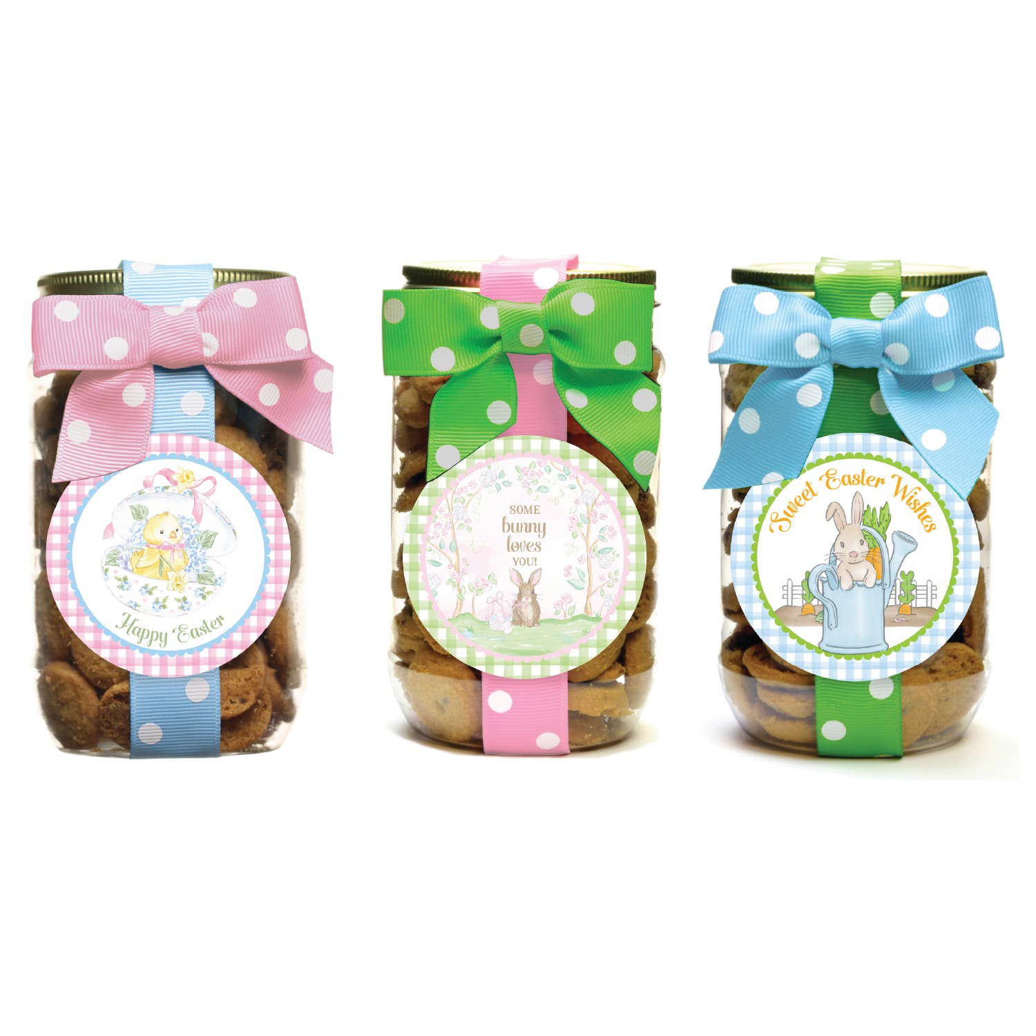 Easter Cookie Jars Chocolate Chip Cookies - Pint