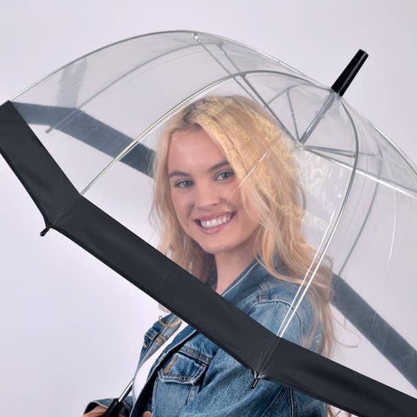 See-Thru-Bubble Wind-Resistant Premium Clear Umbrella-