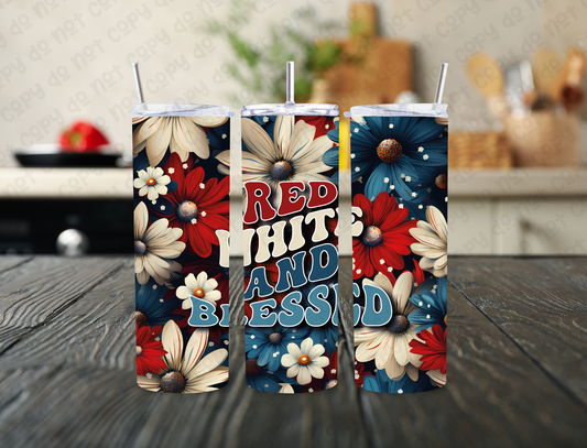 Red White And Blessed 20oz Tumbler