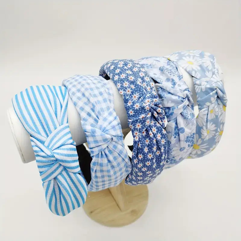 Blue Sunshine Knotted Headband