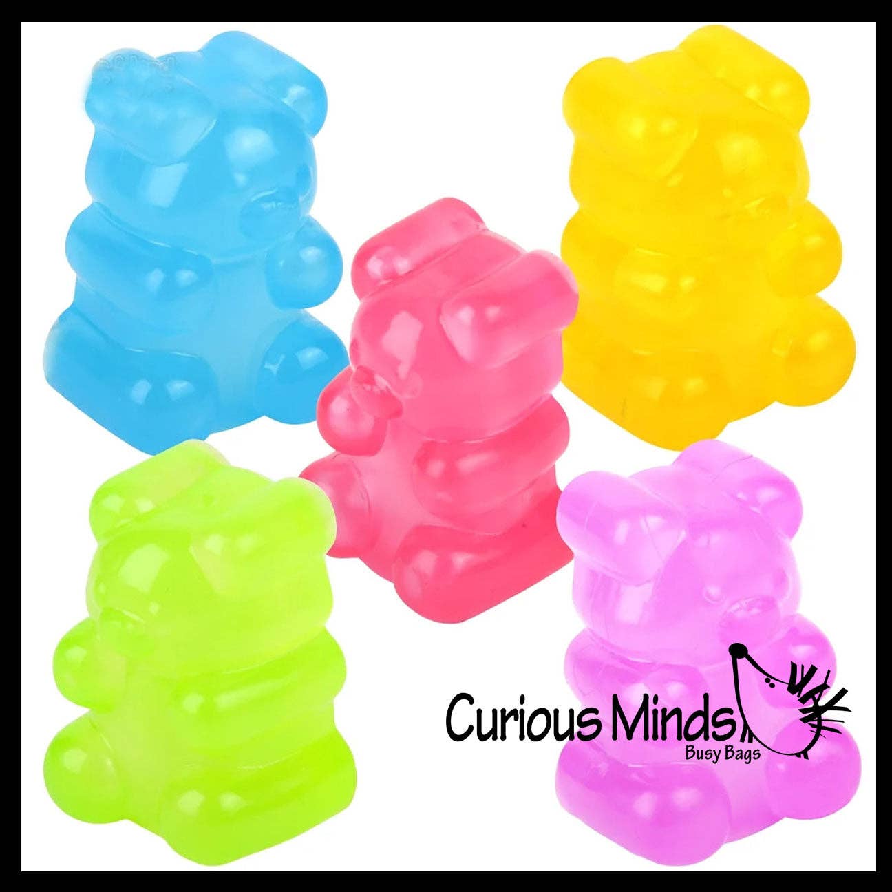 1 -2" Gummy Bear Shaped Ball - Thick Glue/Gel Syrup Molasses