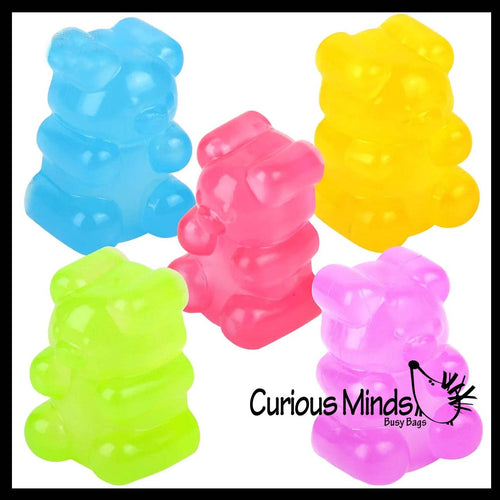 1 -2" Gummy Bear Shaped Ball - Thick Glue/Gel Syrup Molasses