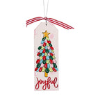 Vintage Christmas Wood Ornament Set of 4