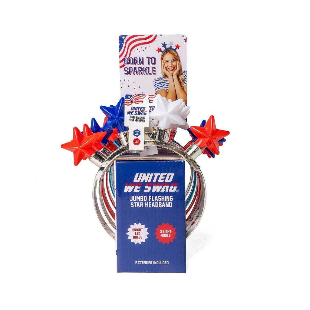 Patriot Pride JUMBO Flashing Star Headband