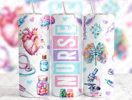 Pastel Nurse 20 oz Tumbler