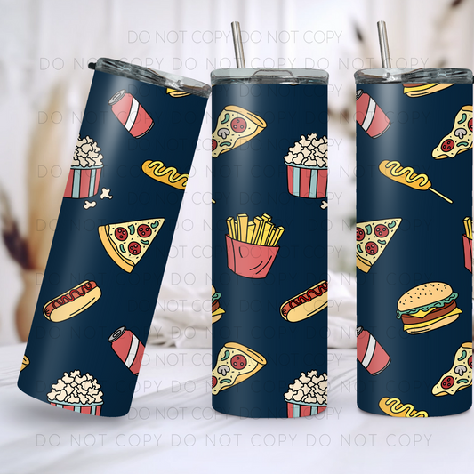 Food On Blue 20oz Tumbler