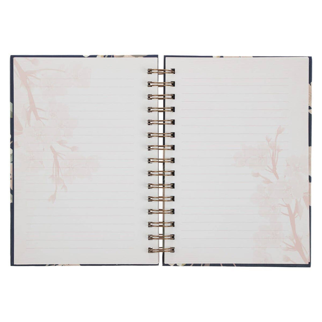 Journal Wirebound Large Navy It Is Well With My Soul