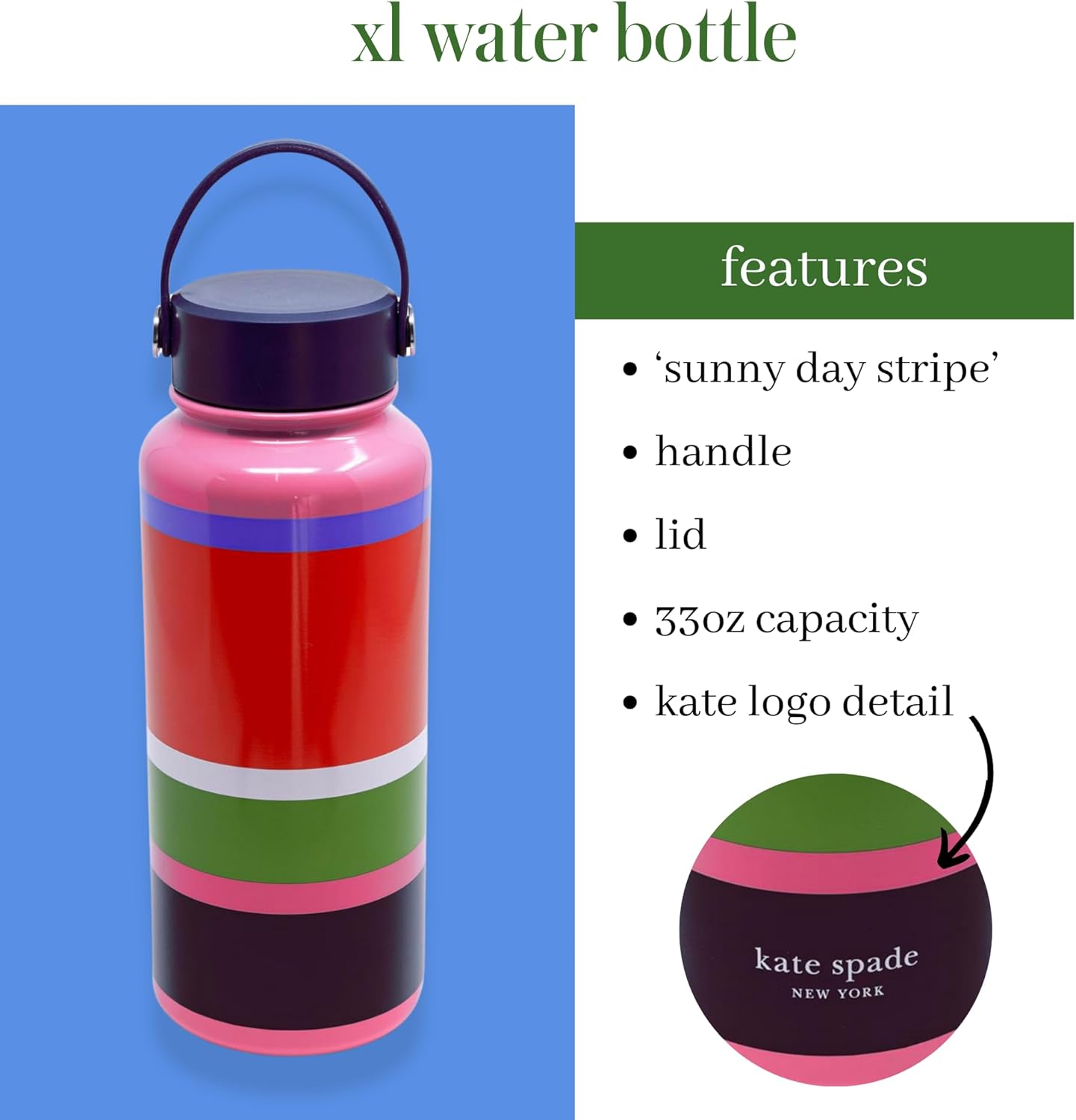 KATE SPADE WATER BOTTLE