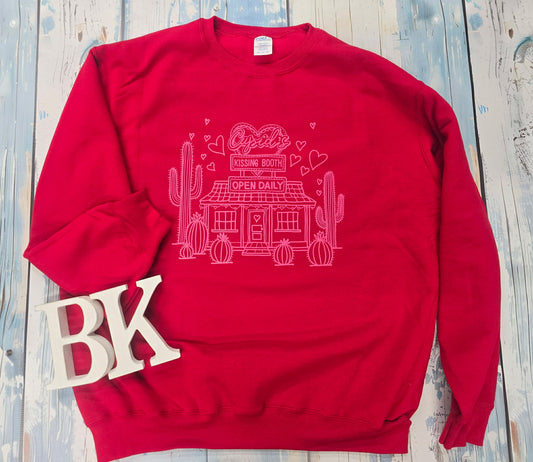 CUPID'S KISSING BOOTH SWEATSHIRT