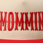 MOMMIN' Letter Embroidery Two-Tone Trucker Hat