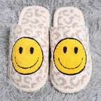 Leopard Happy Face Luxury Soft Slipper