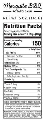 Mesquite BBQ Kettle Cooked Potato Chips 5.0 oz