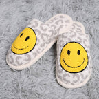 Leopard Happy Face Luxury Soft Slipper