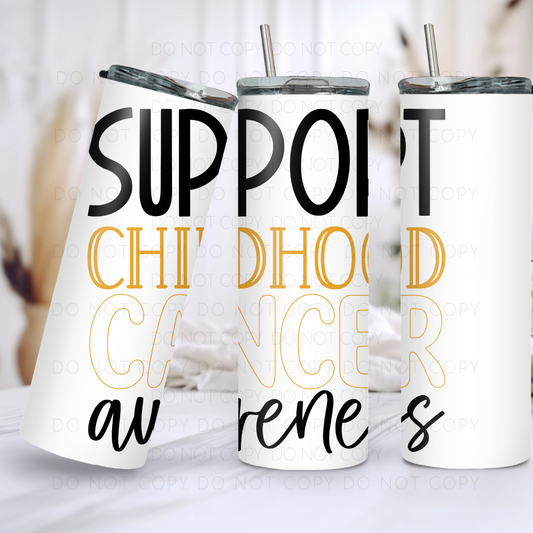 Support Childhood Cancer Awareness 20oz Tumbler