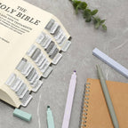 Gray Bible Tabs Laminated 75 Pack