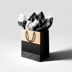 Party Tissue Paper Black, 10 Sheets Gift Wrapping Paper Pack