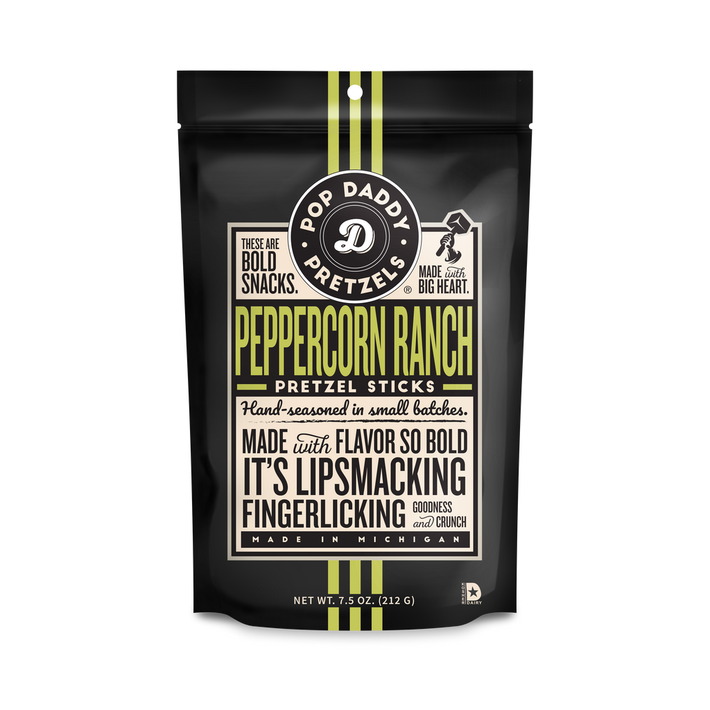 Pop Daddy – Peppercorn Ranch Seasoned Pretzels 7.5oz