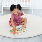 Wooden Barn Animal Puzzle, 6 piece Farm Sounds Learning Toy