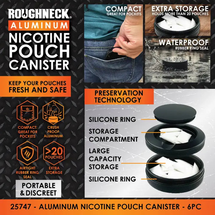 Roughneck Aluminum Pouch Storage Canister