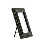 17021 - 6x8x1 wood scallop photo frame (4x6) black