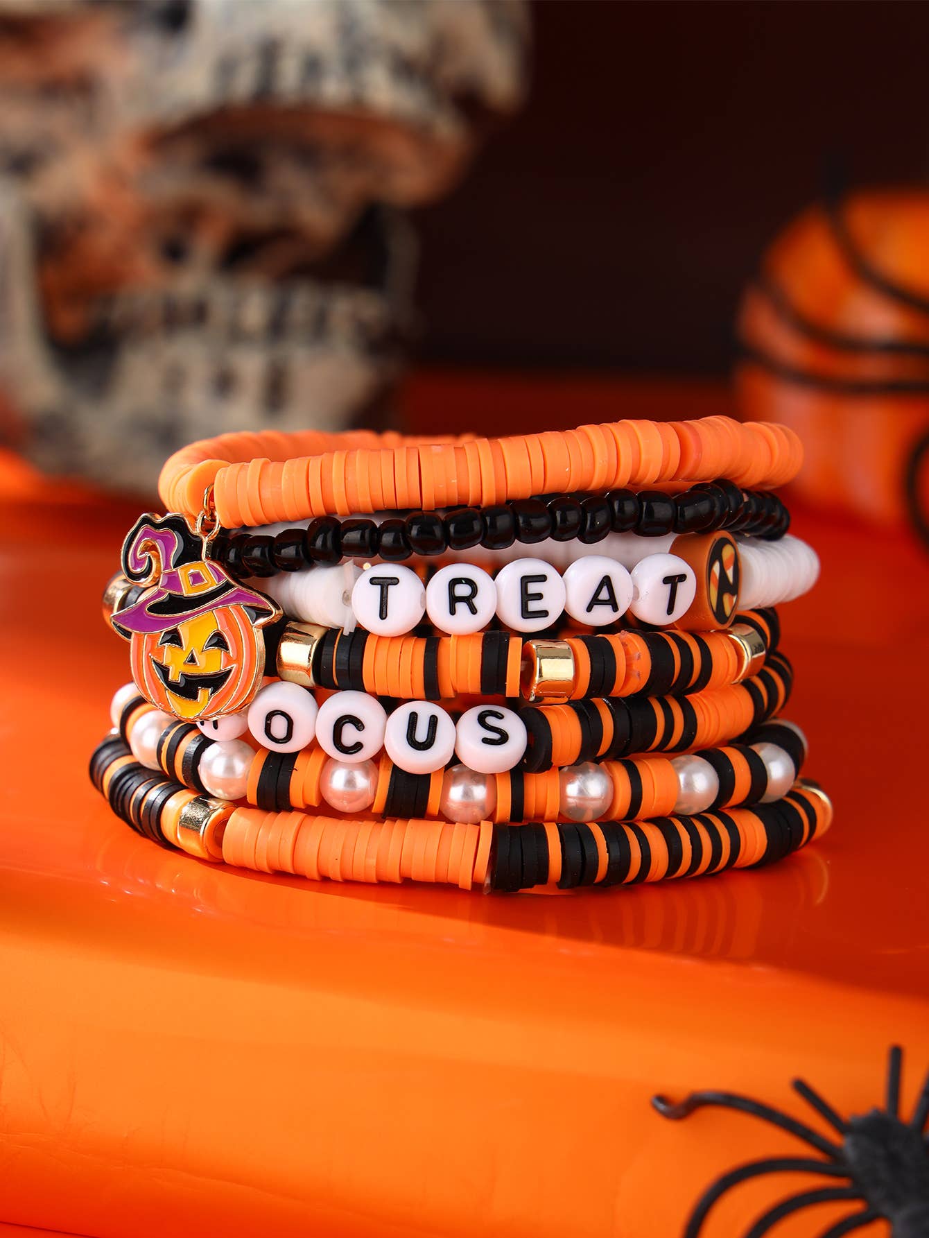 Hocus Halloween Stretchy Bracelet