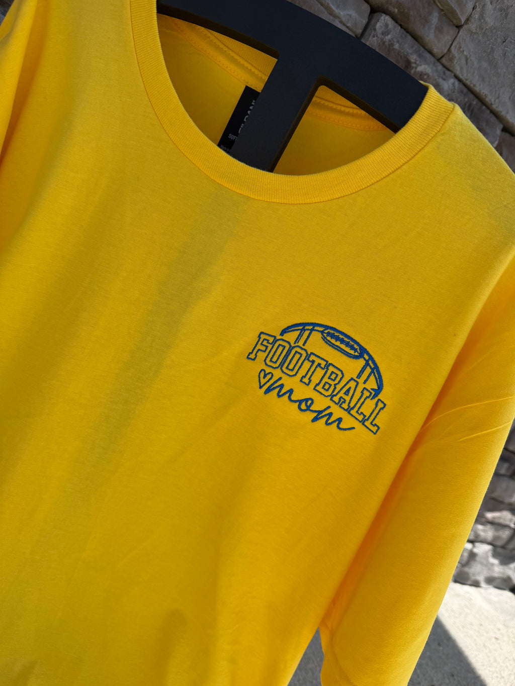 Embroidered Football Mom Tee