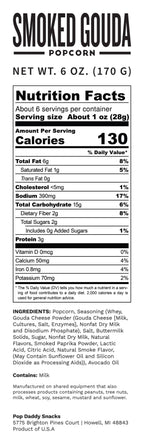 Pop Daddy – Smoked Gouda Flavored Popcorn 6.0oz