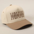 MOMMIN' Letter Embroidery Two-Tone Trucker Hat