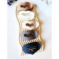 Matte Neutral Heart Shaped Flat Hair Claw Clips