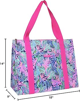 LILLY PULITZER INSULATED MARKET TOTE