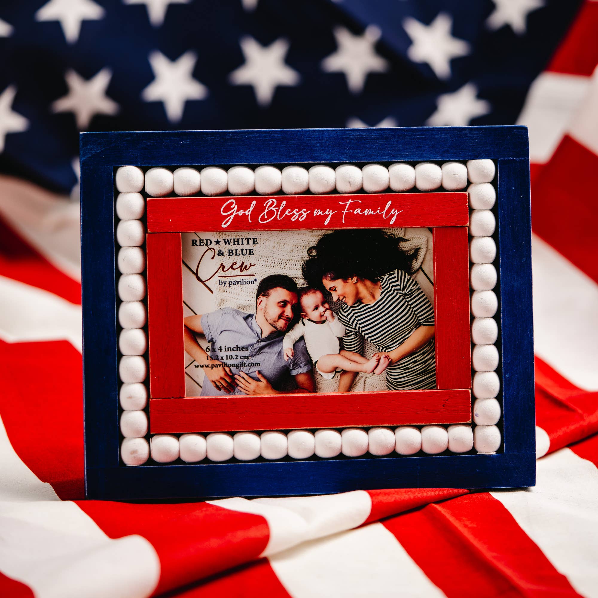 God Bless - 10" x 7.75" Frame (Holds 6" x 4" Photo)