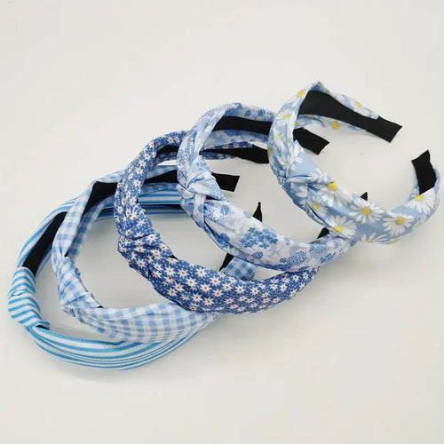 Blue Sunshine Knotted Headband