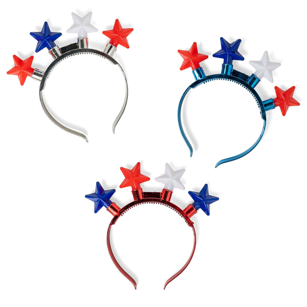 Patriot Pride JUMBO Flashing Star Headband