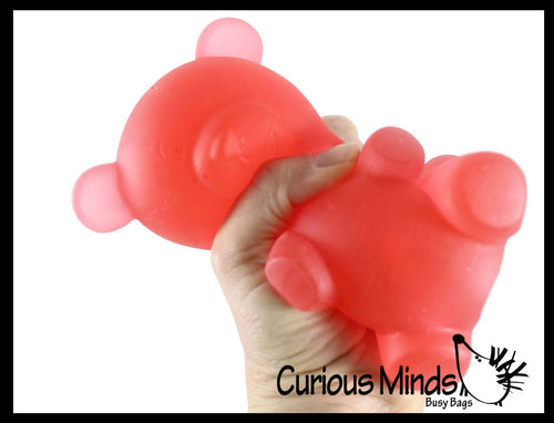 1 Soft Large Mochi Gummy Bear - Large Squishy Sensory Fidget