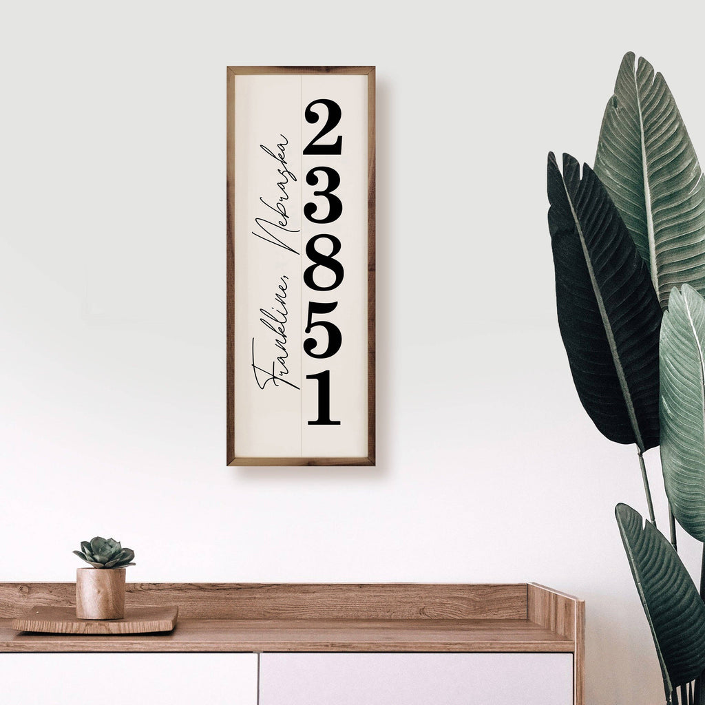 Vertical Personalized City State Zip