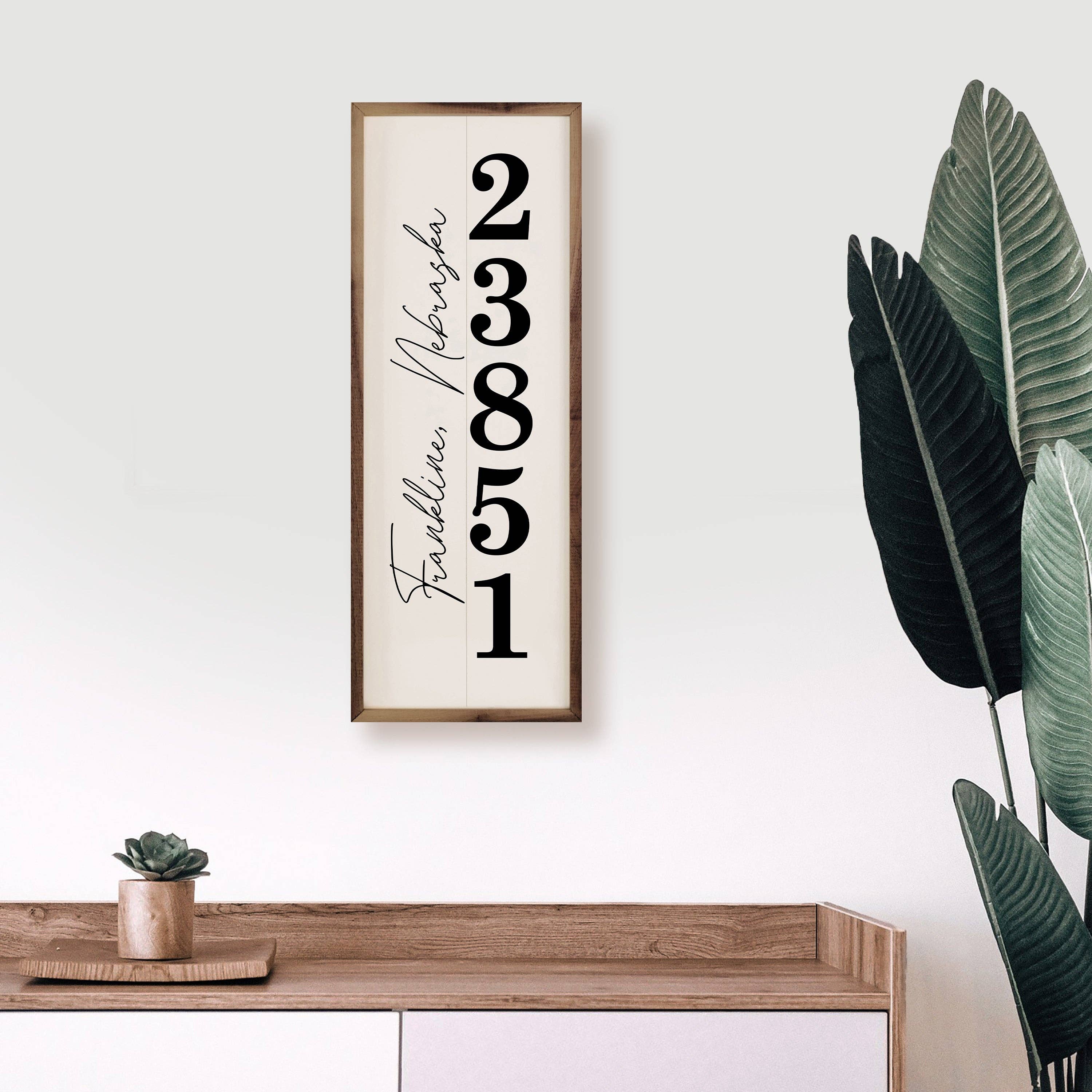 Vertical Personalized City State Zip