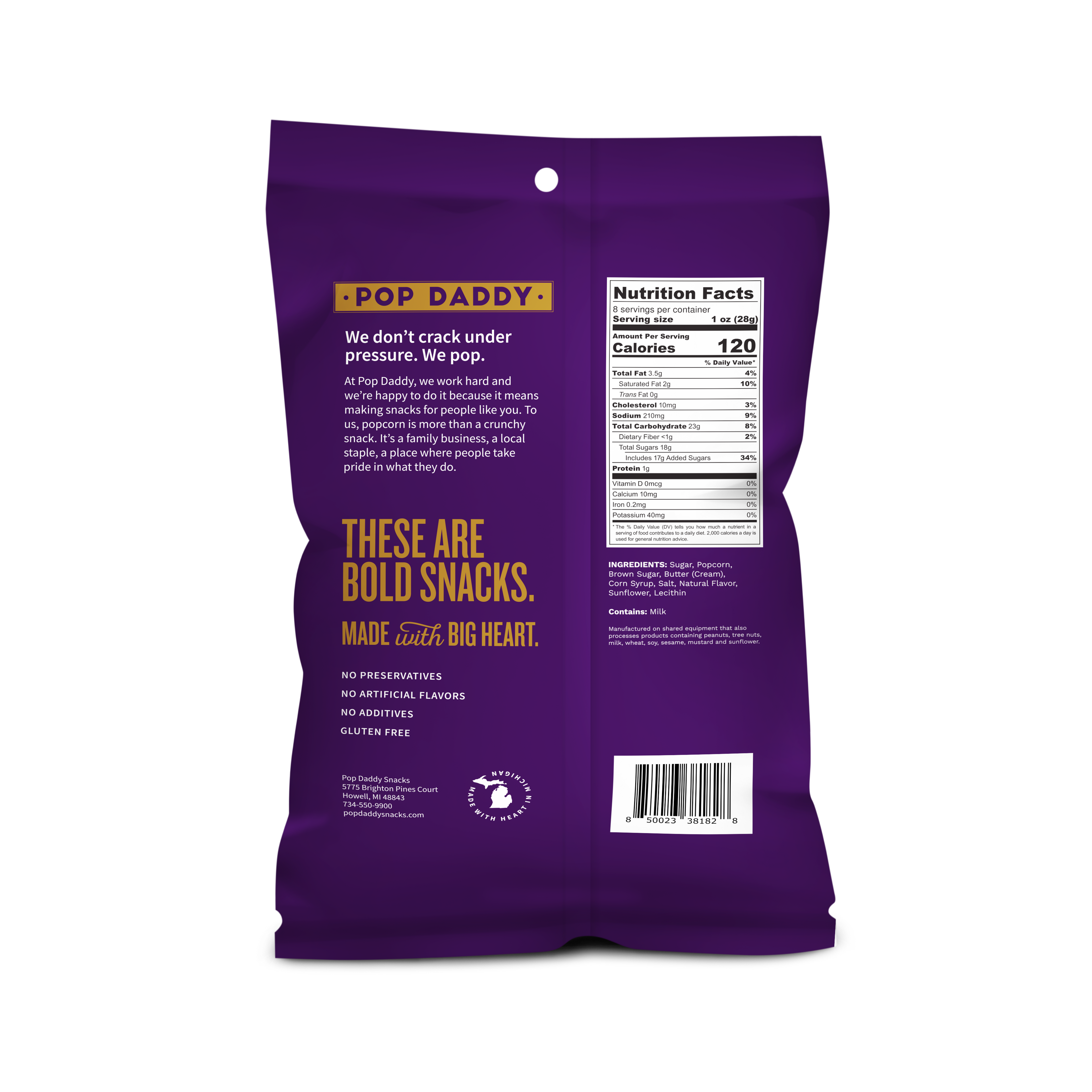 Pop Daddy - Premium Buttery Caramel Corn Family Reserve 8oz.