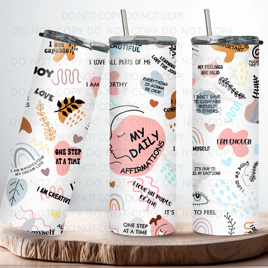 My Daily Affirmations 20oz Tumbler