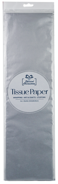 Party Tissue Paper Silver Metallic, 5sheet Wrapping Paper